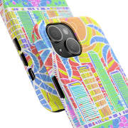 South Beach Miami Mosaic Art Tough Phone Case LavenderCeleste