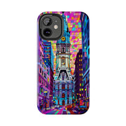Philadelphia Pop Art Skyline Tough Phone Case LavenderCeleste