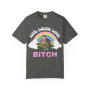 Live Laugh Love Bitch Frog Shirt – Funny Cottagecore Rainbow Design