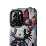 Goth Street Cat Pop Art Graffiti Tough Phone Case LavenderCeleste