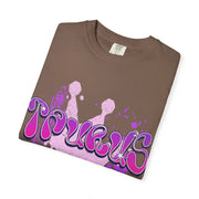 Taurus Queen Y2K Bubble Letter Comfort Colors Tee LavenderCeleste