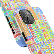 Upper East Side Pastel City Tough Phone Case LavenderCeleste