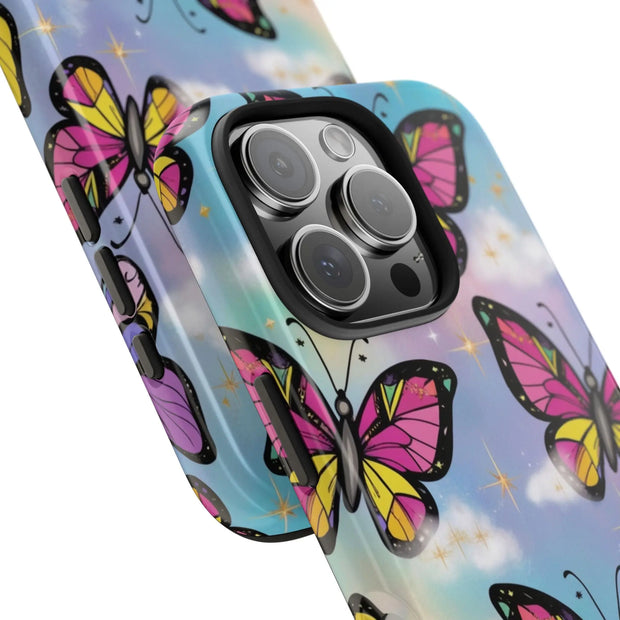 Retro Pop Art Butterfly Sky Tough Phone Case