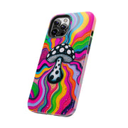 Psychedelic Rainbow Mushroom Art – Trippy Tough Case Printify
