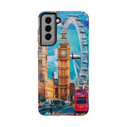 London Big Ben Collage Tough Phone Case – Vibrant City Pop Art Design