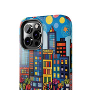 Upper Eastside NYC Pop Art Tough Phone Case LavenderCeleste