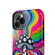 Psychedelic Rainbow Mushroom Art – Trippy Tough Case Printify
