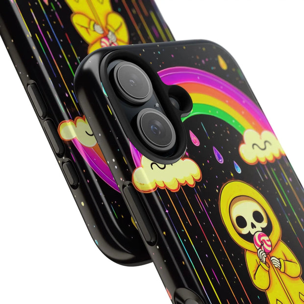 Rainbow Skeleton Lollipop Tough Phone Case LavenderCeleste