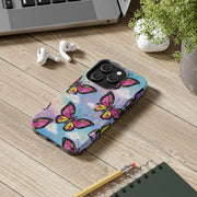 Retro Pop Art Butterfly Sky Tough Phone Case