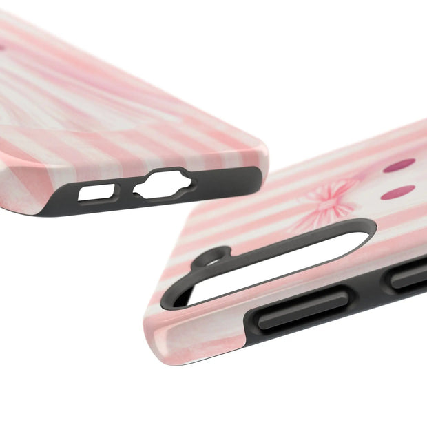 Pink Coquette Ghost Tough Phone Case - LavenderCeleste