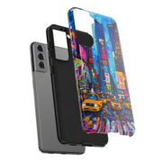 Times Square NYC Pop Art Tough Phone Case LavenderCeleste