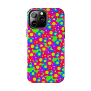 Retro Kawaii Bright Floral Pattern Tough Phone Case