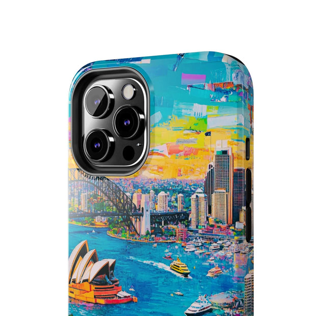Sydney Collage Skyline Art Tough Phone Case LavenderCeleste