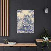 Persian Cat Canvas by Jouy Matte Canvas Art LavenderCeleste