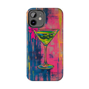 Neon Martini Pop Art Tough Phone Case Printify