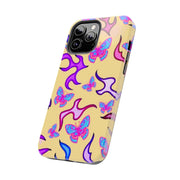 Y2K Butterfly Flames Retro Tough Phone Case LavenderCeleste