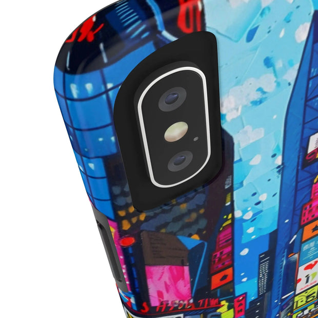 Times Square NYC Pop Art Tough Phone Case LavenderCeleste