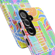 South Beach Miami Mosaic Art Tough Phone Case LavenderCeleste