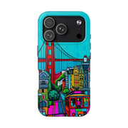 San Francisco Pop Art Colorful City Tough Phone Case LavenderCeleste