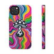 Psychedelic Rainbow Mushroom Art – Trippy Tough Case Printify
