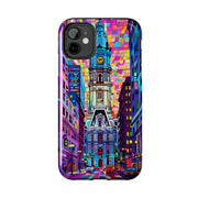 Philadelphia Pop Art Skyline Tough Phone Case LavenderCeleste