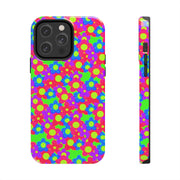 Retro Kawaii Bright Floral Pattern Tough Phone Case