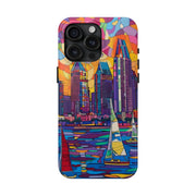 San Diego Skyline Pop Art Tough Phone Case LavenderCeleste