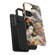 Golden Geisha Wave Japanese Art Tough Phone Case