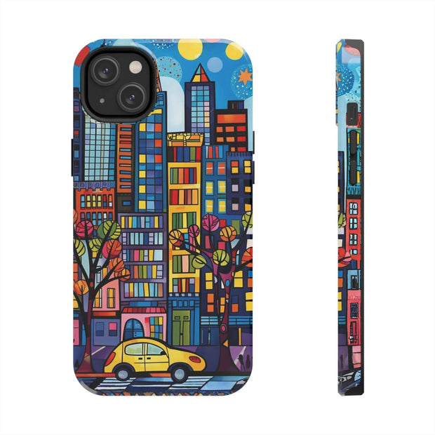 Upper Eastside NYC Pop Art Tough Phone Case LavenderCeleste