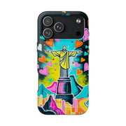 Rio de Janeiro Neon Pop Art Tough Phone Case LavenderCeleste