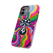 Psychedelic Rainbow Mushroom Art – Trippy Tough Case Printify