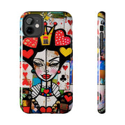 Queen of Hearts Pop Art Tough Phone Case LavenderCeleste