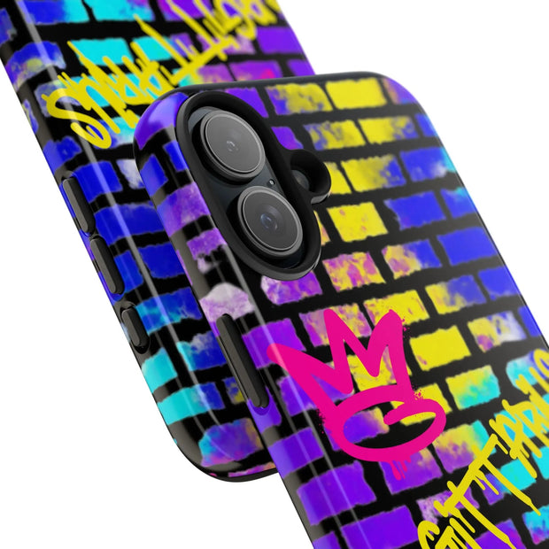 Sagittarius Graffiti Wall Zodiac Tough Phone Case LavenderCeleste
