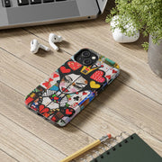 Queen of Hearts Pop Art Tough Phone Case LavenderCeleste