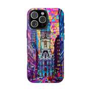 Philadelphia Pop Art Skyline Tough Phone Case LavenderCeleste