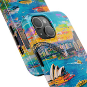 Sydney Collage Skyline Art Tough Phone Case LavenderCeleste