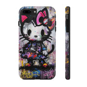 Goth Street Cat Pop Art Graffiti Tough Phone Case LavenderCeleste