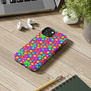 Retro Kawaii Bright Floral Pattern Tough Phone Case