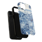 San Francisco Toile de Jouy Scenic Tough Phone Case LavenderCeleste