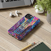 Philadelphia Pop Art Skyline Tough Phone Case LavenderCeleste