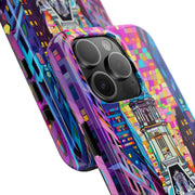 Philadelphia Pop Art Skyline Tough Phone Case LavenderCeleste