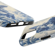 Blue Toile German Shepherd Scenic Tough Phone Case LavenderCeleste