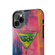 Neon Martini Pop Art Tough Phone Case Printify