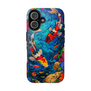 Vibrant Koi Pond Pop Art Tough Phone Case