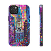 Philadelphia Pop Art Skyline Tough Phone Case LavenderCeleste