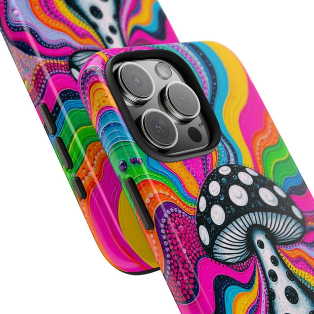 Psychedelic Rainbow Mushroom Art – Trippy Tough Case LavenderCeleste