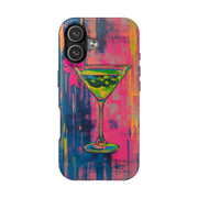 Neon Martini Pop Art Tough Phone Case Printify