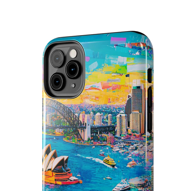 Sydney Collage Skyline Art Tough Phone Case LavenderCeleste