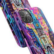 Philadelphia Pop Art Skyline Tough Phone Case LavenderCeleste
