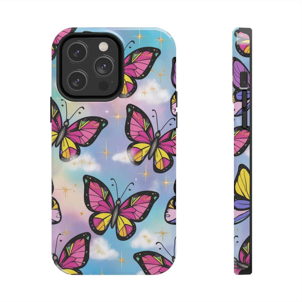Retro Pop Art Butterfly Sky Tough Phone Case